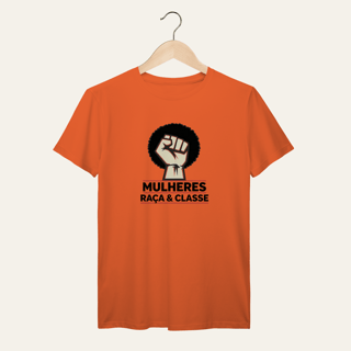 Nome do produto Camiseta Angela Davis: Raça e Classe - Voz Ativa | Algodão 100% (Prime-Premium)