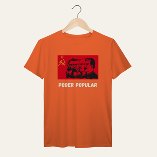 Nome do produto Camiseta Poder Popular: Teoria e Prática - Voz Ativa | Algodão 100% (Prime-Premium)