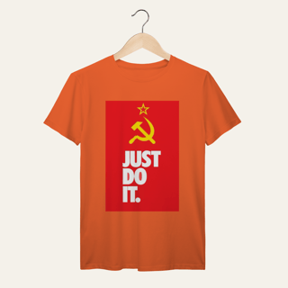 Nome do produto Camiseta Socialismo Just Do It: Ação Popular - VOZ ATIVA | Algodão 100% (Prime-Premium)