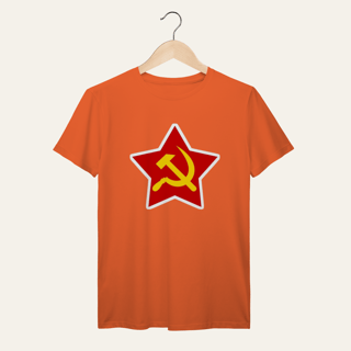 Nome do produto Camiseta Estrela Soberana: Unidade e Trabalho - VOZ ATIVA | Algodão 100% (Prime-Premium)