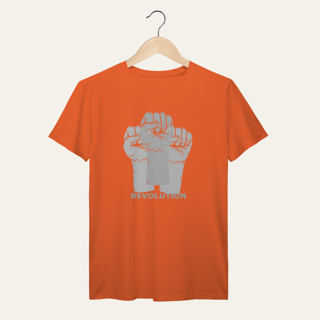 Nome do produto Camiseta Revolution: União e Resistência - VOZ ATIVA | Algodão 100% (Prime-Premium)