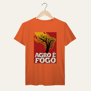 Nome do produto Camiseta Agro é Fogo: Terra e Natureza - VOZ ATIVA | Algodão 100% (Prime-Premium)