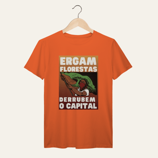 Nome do produto Camiseta Ergam Florestas: Terra e Natureza - VOZ ATIVA | Algodão 100% (Prime-Premium)