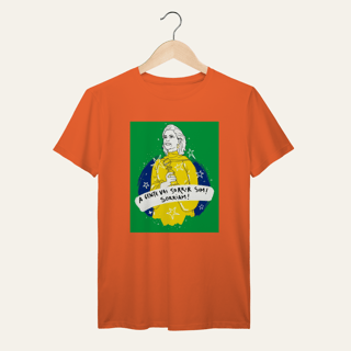 Nome do produto Camiseta A Gente Vai Sorrir Sim: Arte e Cinema - VOZ ATIVA | Algodão 100% (Prime-Premium)