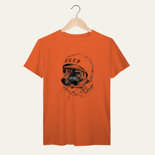 Nome do produto Camiseta Laika Cosmonauta: Socialismo no Mundo - VOZ ATIVA | Algodão 100% (Prime-Premium)