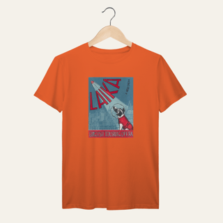 Nome do produto Camiseta Laika: The Spacedog - Socialismo no Mundo | Algodão 100% (Prime-Premium)
