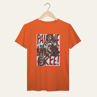 Nome do produto Camiseta Palestine Will Be Free: Luta e Resistência - VOZ ATIVA | Algodão 100% (Prime-Premium)