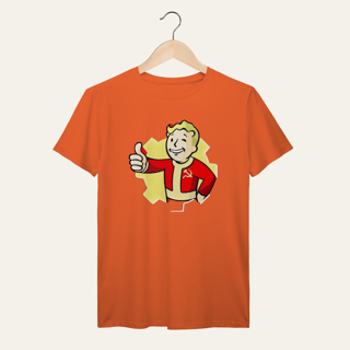 Nome do produto Camiseta Vault Boy Revolucionário: Sátira Ativa - VOZ ATIVA | Algodão 100% (Prime-Premium)