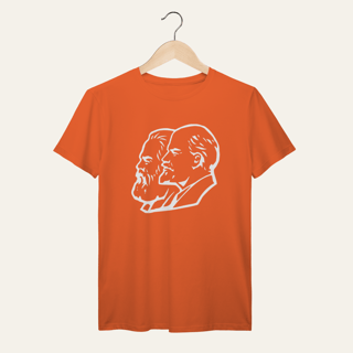 Nome do produto Camiseta Marx, Engels e Lenin: Socialismo no Mundo - VOZ ATIVA | Algodão 100% (Prime-Premium)