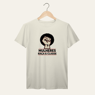 Nome do produto Camiseta Angela Davis: Raça e Classe - Voz Ativa | Algodão 100% (Prime-Premium)