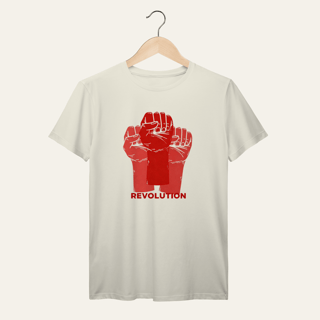 Nome do produto Camiseta Revolution: União e Resistência - VOZ ATIVA | Algodão 100% (Prime-Premium)