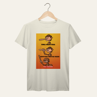 Nome do produto Camiseta Mentira e Fascismo - VOZ ATIVA | Algodão 100% (Prime-Premium)