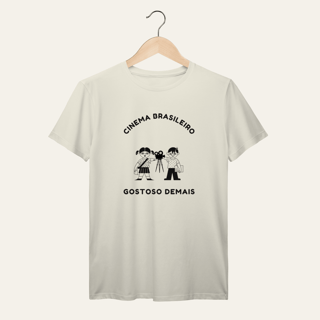 Nome do produto Camiseta Cinema Brasileiro Gostoso Demais: Arte e Cinema - VOZ ATIVA | Algodão 100% (Prime-Premium)