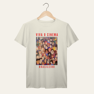 Nome do produto Camiseta Viva o Cinema Brasileiro: Galeria de Ícones - VOZ ATIVA | Algodão 100% (Prime-Premium)