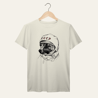 Nome do produto Camiseta Laika Cosmonauta: Socialismo no Mundo - VOZ ATIVA | Algodão 100% (Prime-Premium)