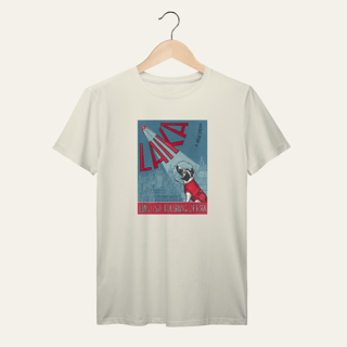 Nome do produto Camiseta Laika: The Spacedog - Socialismo no Mundo | Algodão 100% (Prime-Premium)