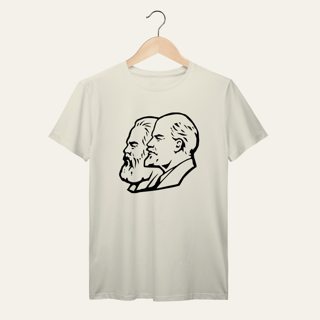 Nome do produto Camiseta Marx, Engels e Lenin: Socialismo no Mundo - VOZ ATIVA | Algodão 100% (Prime-Premium)