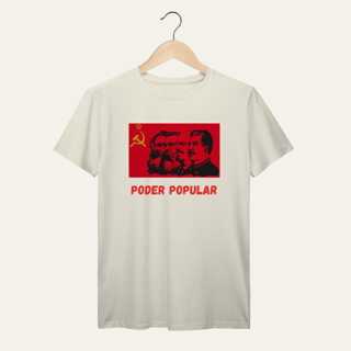 Nome do produto Camiseta Poder Popular: Teoria e Prática - Voz Ativa | Algodão 100% (Prime-Premium)