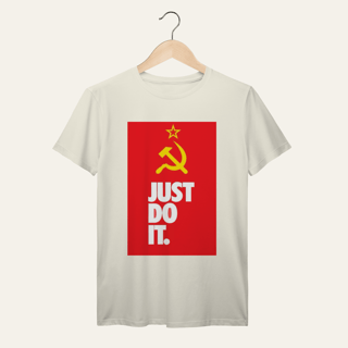 Nome do produto Camiseta Socialismo Just Do It: Ação Popular - VOZ ATIVA | Algodão 100% (Prime-Premium)