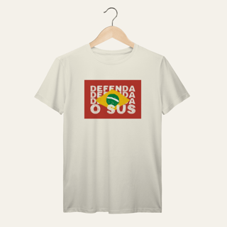 Nome do produto Camiseta Defenda o SUS: Soberania e Saúde - VOZ ATIVA | Algodão 100% (Prime-Premium)