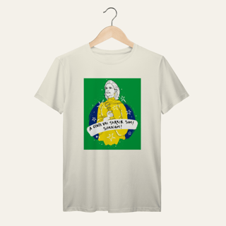 Nome do produto Camiseta A Gente Vai Sorrir Sim: Arte e Cinema - VOZ ATIVA | Algodão 100% (Prime-Premium)