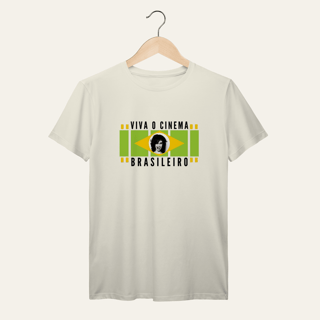 Nome do produto Camiseta Viva o Cinema Brasileiro: Arte e Cinema - VOZ ATIVA | Algodão 100% (Prime-Premium)