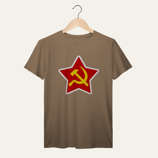 Nome do produto Camiseta Estrela Soberana: Unidade e Trabalho - VOZ ATIVA | Algodão 100% (Prime-Premium)