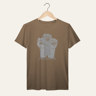 Nome do produto Camiseta Revolution: União e Resistência - VOZ ATIVA | Algodão 100% (Prime-Premium)