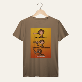 Nome do produto Camiseta Mentira e Fascismo - VOZ ATIVA | Algodão 100% (Prime-Premium)