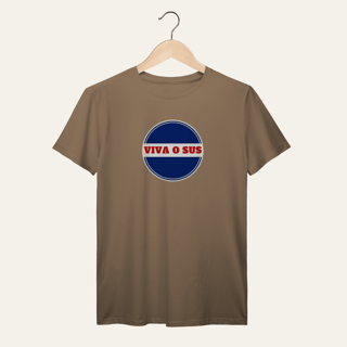 Nome do produto Camiseta Viva o SUS: Saúde é Direito - VOZ ATIVA | Algodão 100% (Prime-Premium)