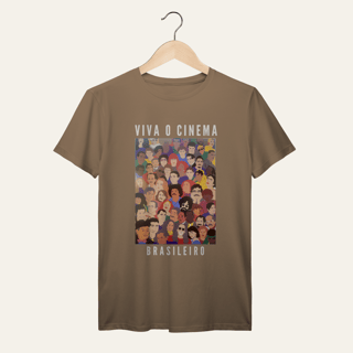 Nome do produto Camiseta Viva o Cinema Brasileiro: Galeria de Ícones - VOZ ATIVA | Algodão 100% (Prime-Premium)