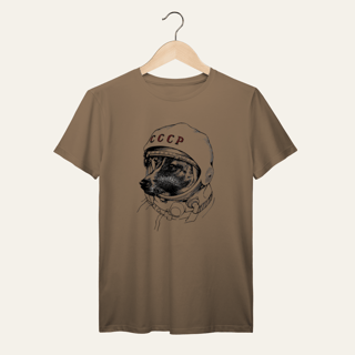 Nome do produto Camiseta Laika Cosmonauta: Socialismo no Mundo - VOZ ATIVA | Algodão 100% (Prime-Premium)