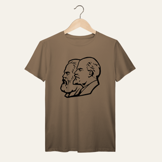 Nome do produto Camiseta Marx, Engels e Lenin: Socialismo no Mundo - VOZ ATIVA | Algodão 100% (Prime-Premium)