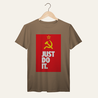 Nome do produto Camiseta Socialismo Just Do It: Ação Popular - VOZ ATIVA | Algodão 100% (Prime-Premium)