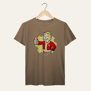 Nome do produto Camiseta Vault Boy Revolucionário: Sátira Ativa - VOZ ATIVA | Algodão 100% (Prime-Premium)