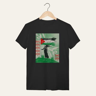 Camiseta Resistência Palestina: Luta e Resistência - VOZ ATIVA | Algodão 100% (Quality)