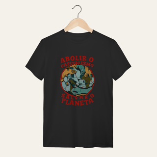 Nome do produto Camiseta Abolir o Capitalismo: Terra e Natureza - VOZ ATIVA | Algodão 100% (Quality)