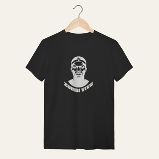 Nome do produto Camiseta Zumbi dos Palmares Vive - Voz Ativa | Algodão 100% (Quality)