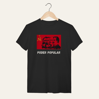 Nome do produto Camiseta Poder Popular: Teoria e Prática - Voz Ativa | Algodão 100% (Quality)