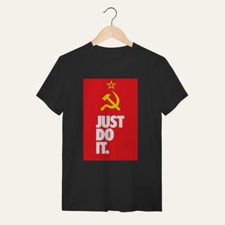 Nome do produto Camiseta Socialismo Just Do It: Ação Popular - VOZ ATIVA | Algodão 100% (Quality)