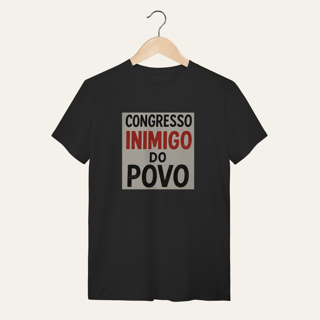 Nome do produto Camiseta Congresso Inimigo do Povo: Resistência e Luta - VOZ ATIVA | Algodão 100% (Quality)