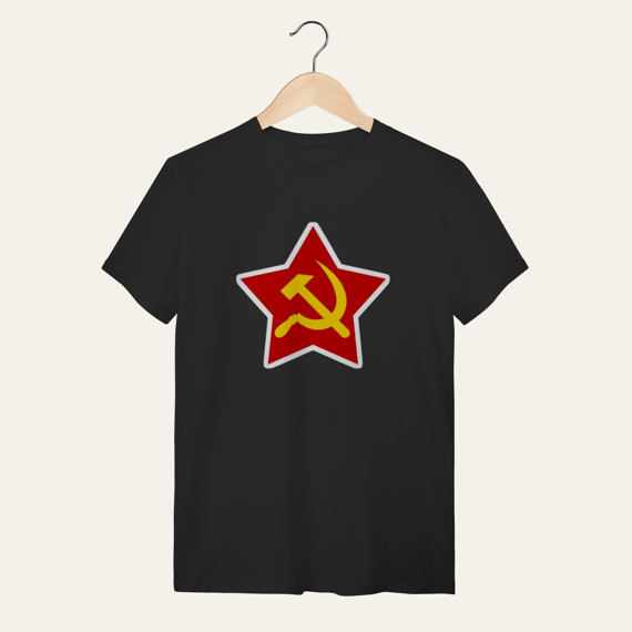 Camiseta Estrela Soberana: Unidade e Trabalho - VOZ ATIVA | Algodão 100% (Quality)