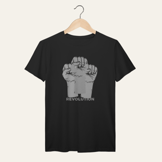 Nome do produto Camiseta Revolution: União e Resistência - VOZ ATIVA | Algodão 100% (Prime-Premium)