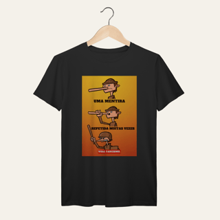 Nome do produto Camiseta Mentira e Fascismo - VOZ ATIVA | Algodão 100% (Prime-Premium)