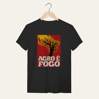 Nome do produto Camiseta Agro é Fogo: Terra e Natureza - VOZ ATIVA | Algodão 100% (Quality)