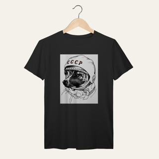 Nome do produto Camiseta Laika Cosmonauta: Socialismo no Mundo - VOZ ATIVA | Algodão 100% (Prime-Premium)