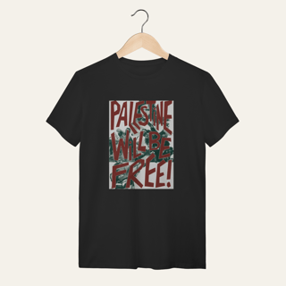 Nome do produto Camiseta Palestine Will Be Free: Luta e Resistência - VOZ ATIVA | Algodão 100% (Quality)