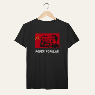 Nome do produto Camiseta Poder Popular: Teoria e Prática - Voz Ativa | Algodão 100% (Prime-Premium)