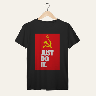 Nome do produto Camiseta Socialismo Just Do It: Ação Popular - VOZ ATIVA | Algodão 100% (Prime-Premium)