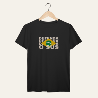 Nome do produto Camiseta Defenda o SUS: Soberania e Saúde - VOZ ATIVA | Algodão 100% (Prime-Premium)